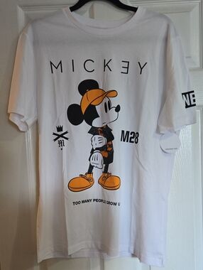 Disney Mickey Mouse Tee - White and Orange